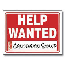Help Wanted Concession Stand