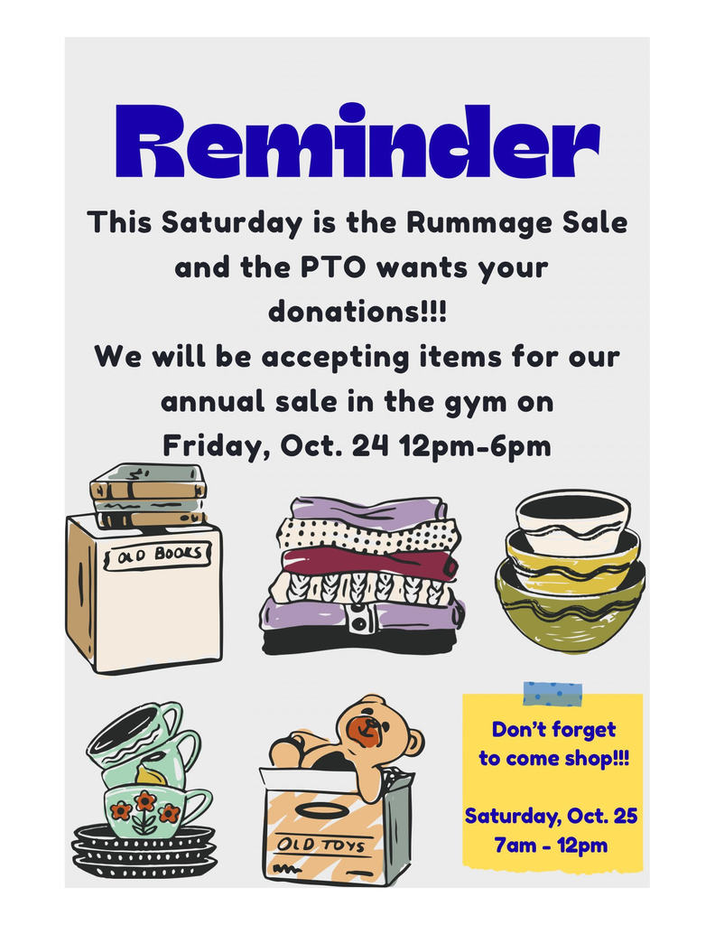 Rummage Sale on Oct 25