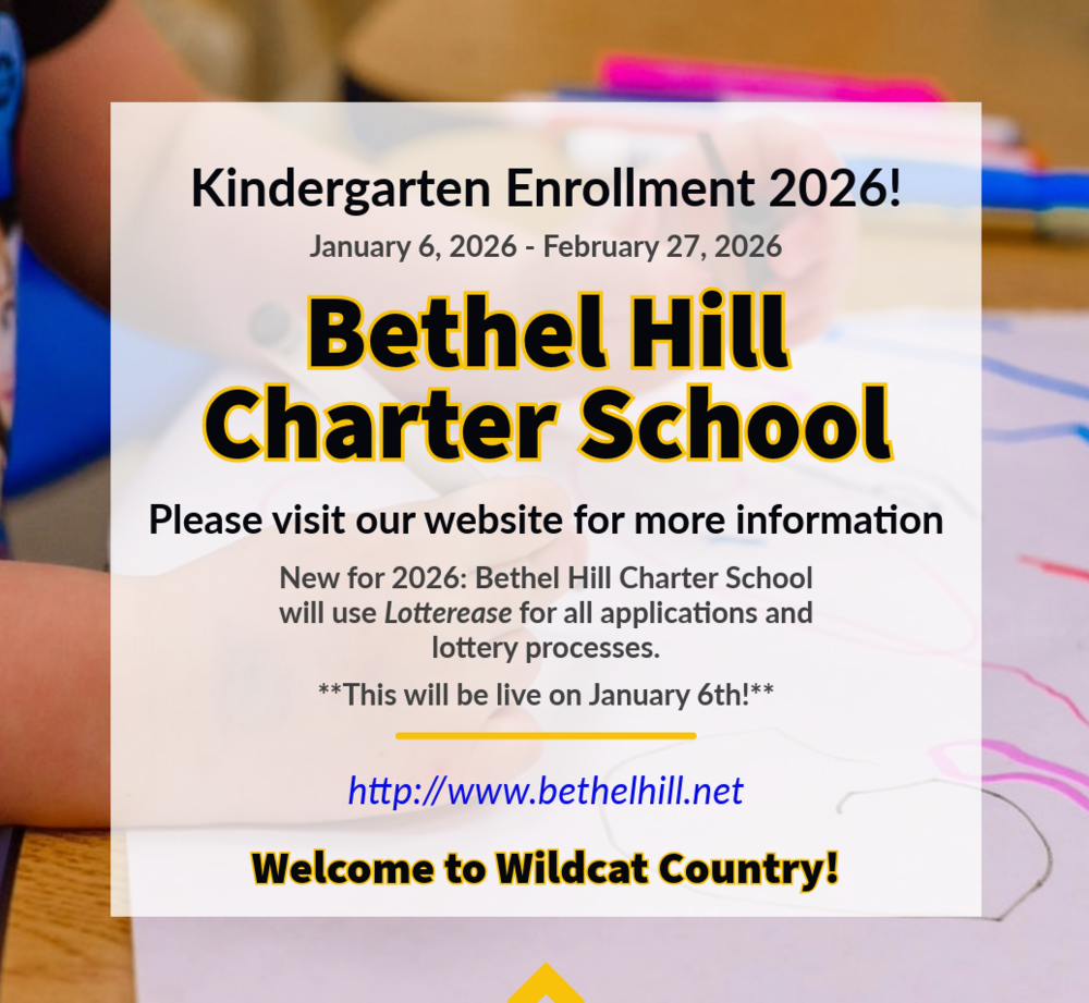 Bethel Hill Open Enrollment Poster
