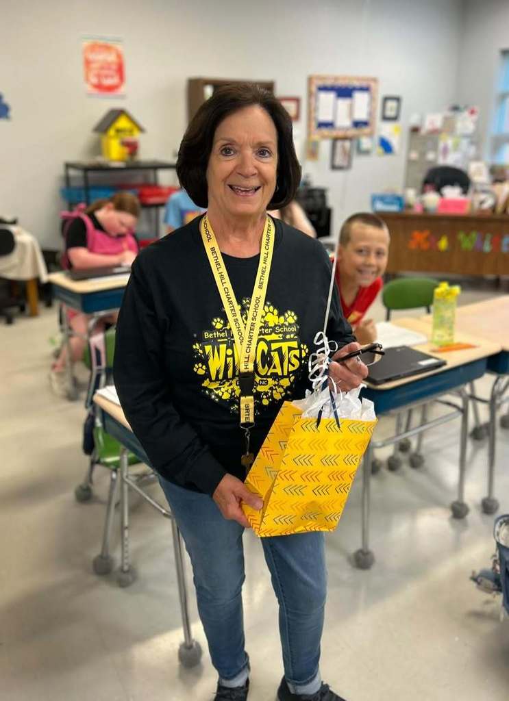 Mrs. Pam Whitt for being Bethel Hill Charter School’s Teacher of the Year, and Mrs. Christie Poole for being our Employee of the Year!