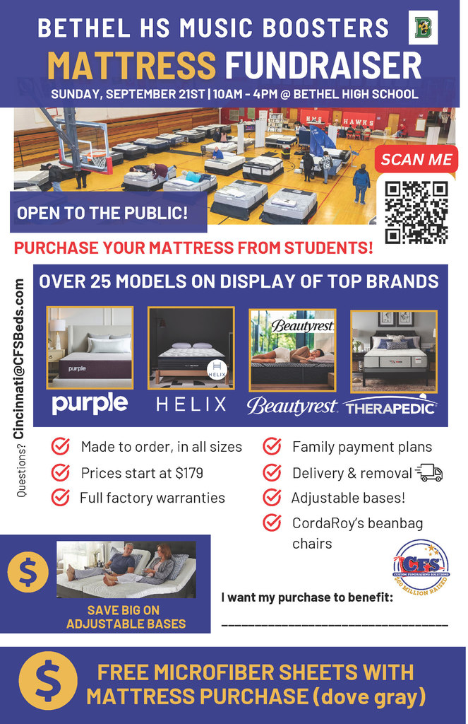 Music Boosters Mattress Sale