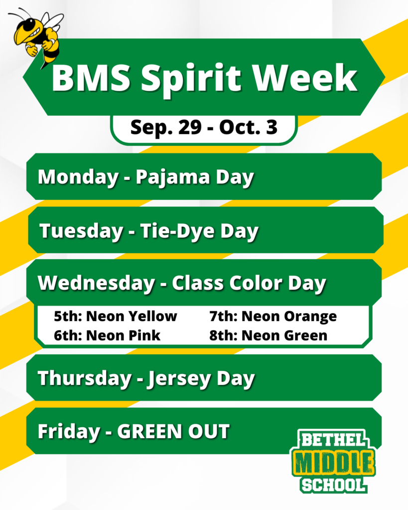 Middle School Spirit Week