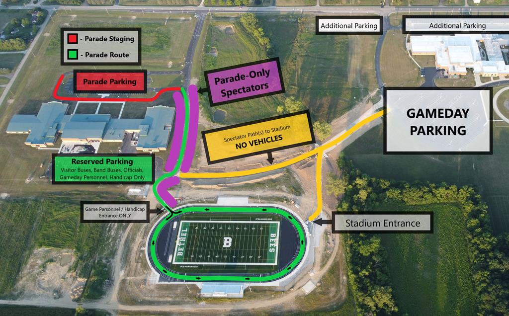 Updated Homecoming Parade Route