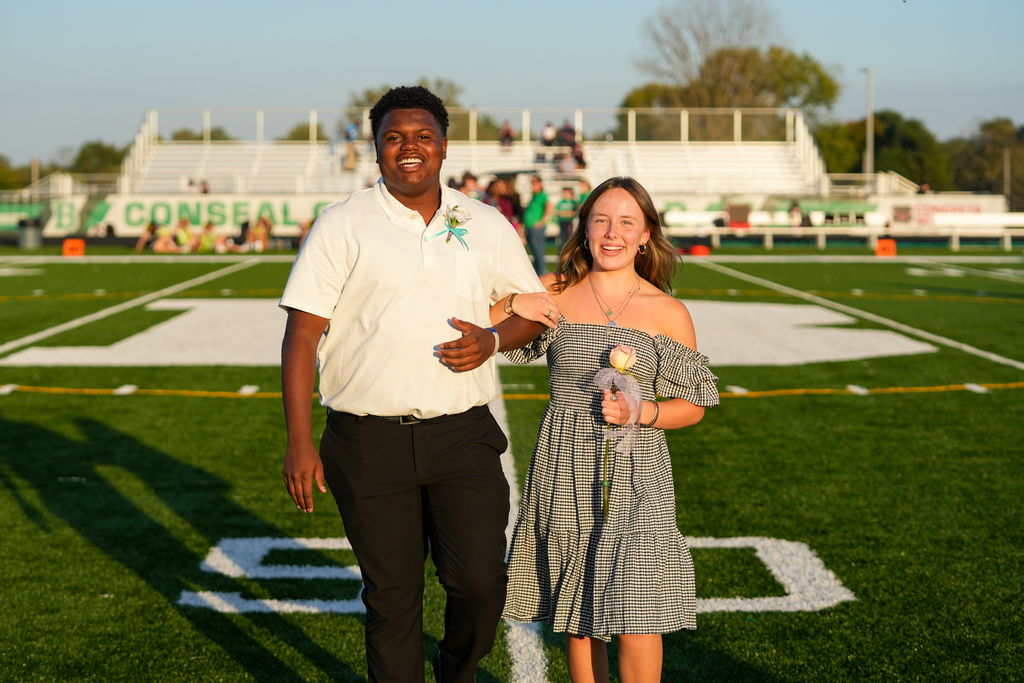 2024 Homecoming King Julian Blair and Queen Addison Cox
