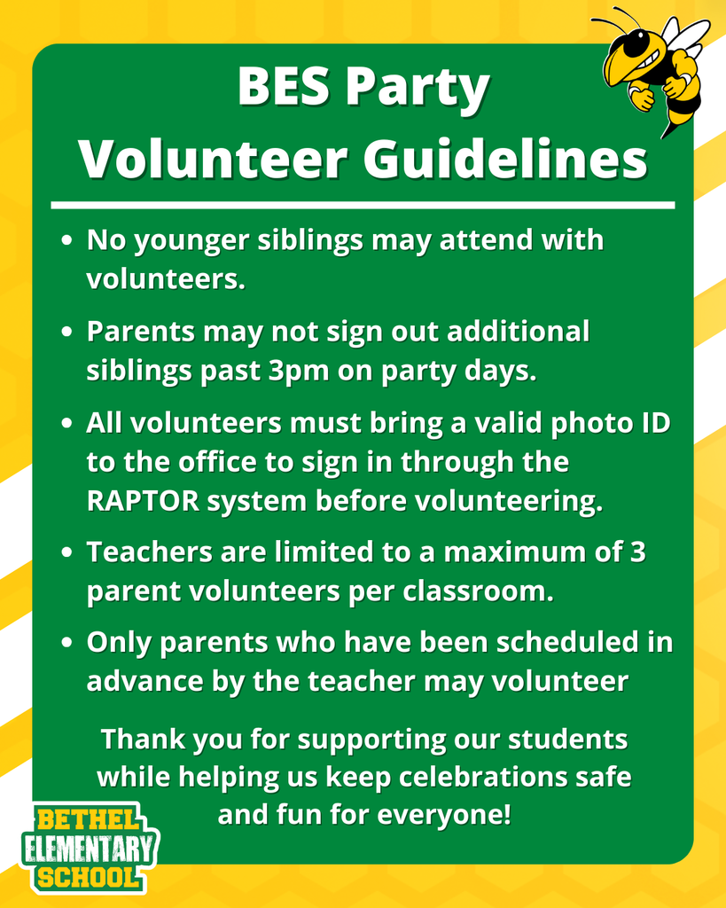 BES Party Volunteer Guidelines