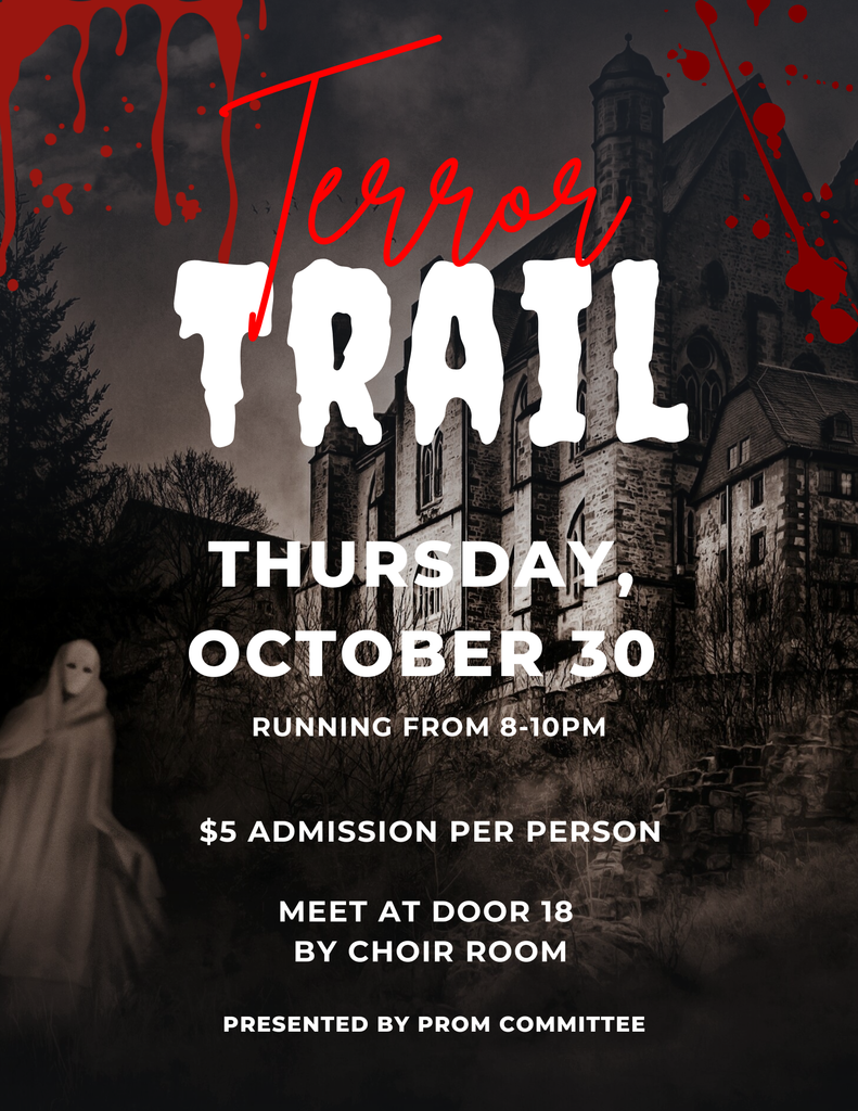 Terror Trail October 30th from 8-10pm