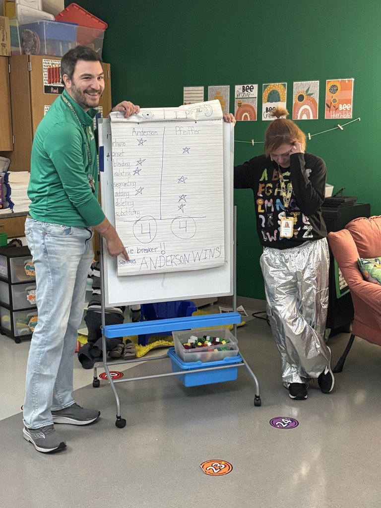 Mr. Anderson and Ms. Pfeiffer Heggerty Battle