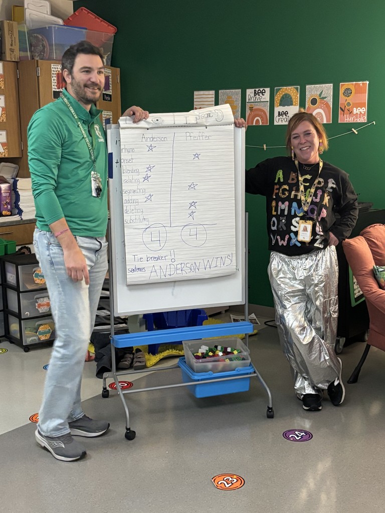 Mr. Anderson and Ms. Pfeiffer Heggerty Battle