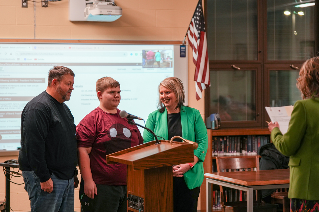 Board of Education Members taking Oath of Office