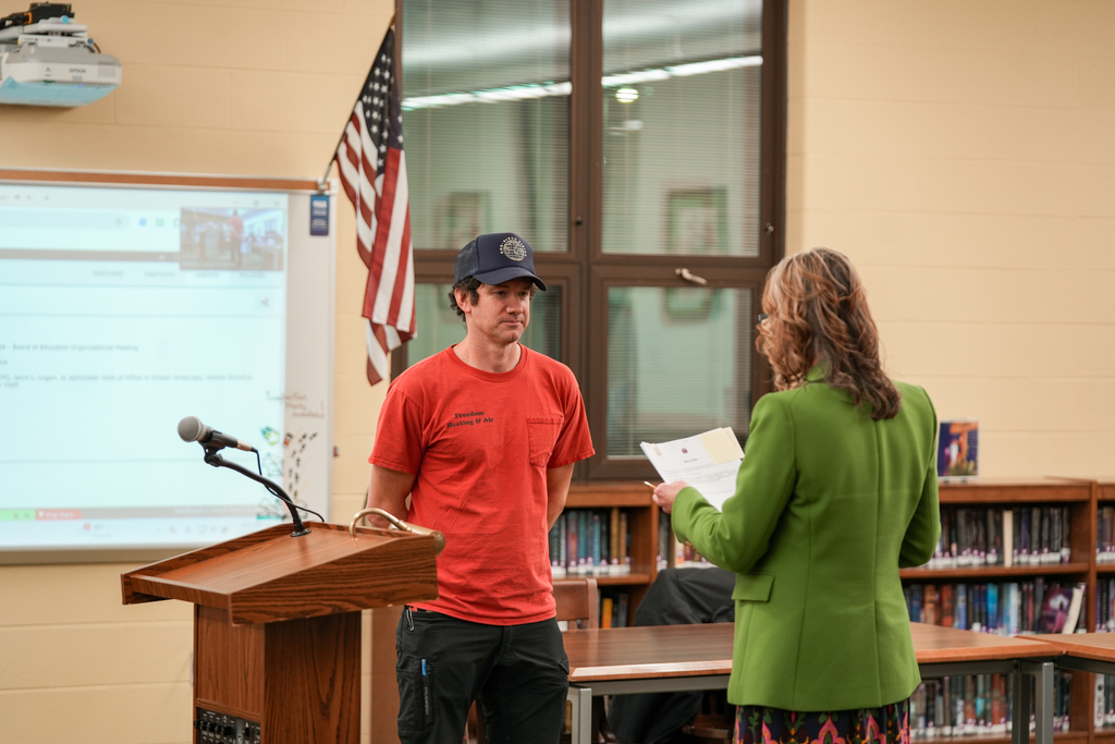 Board of Education Members taking Oath of Office