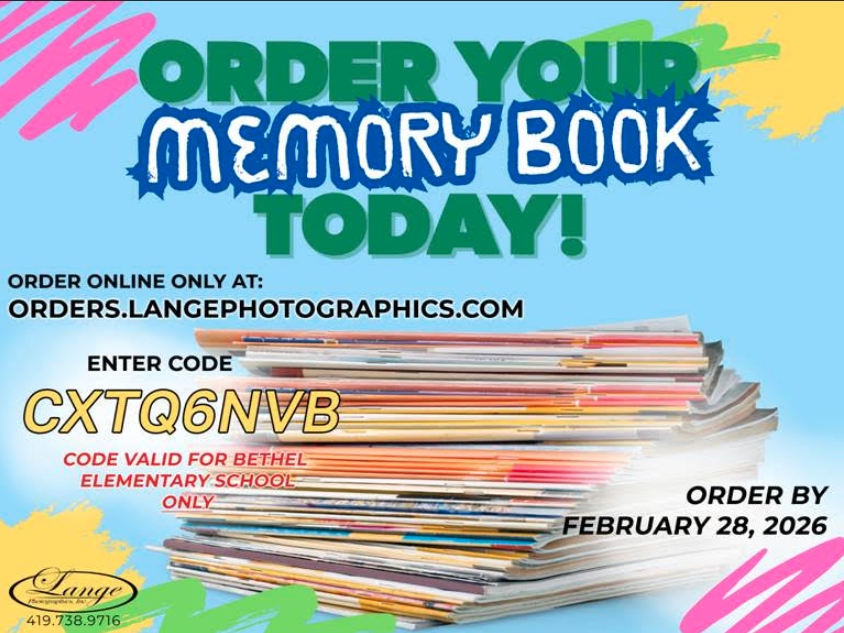 Elementary Yearbook Order Online by February 28, 2026