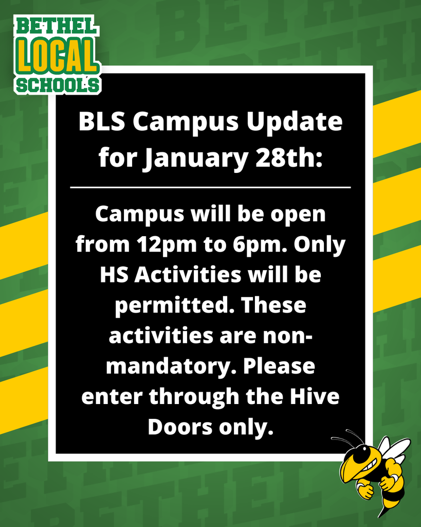 Campus Update for January 28th