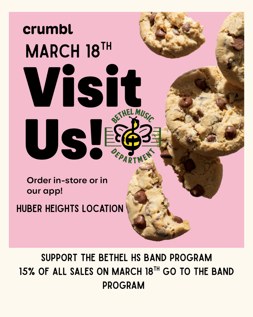 Band Crumbl fundraiser on March 18th!