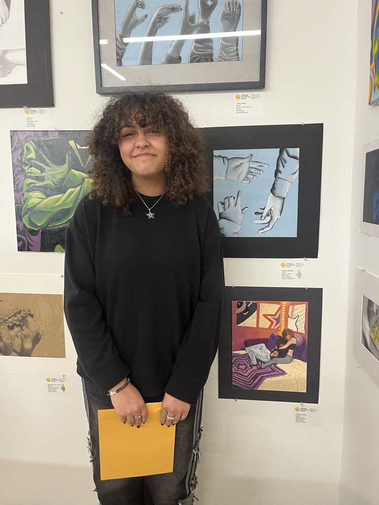 Ary Pierce at the Scholastics Art Exhibition