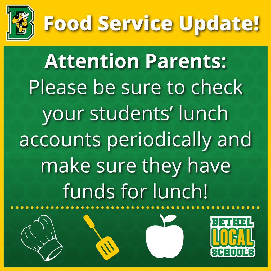 Food Service Update!