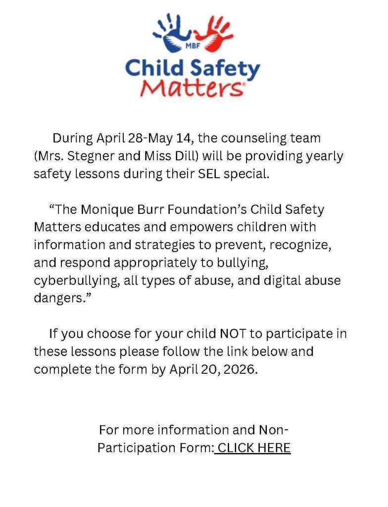 Child Safety Matters Program Information