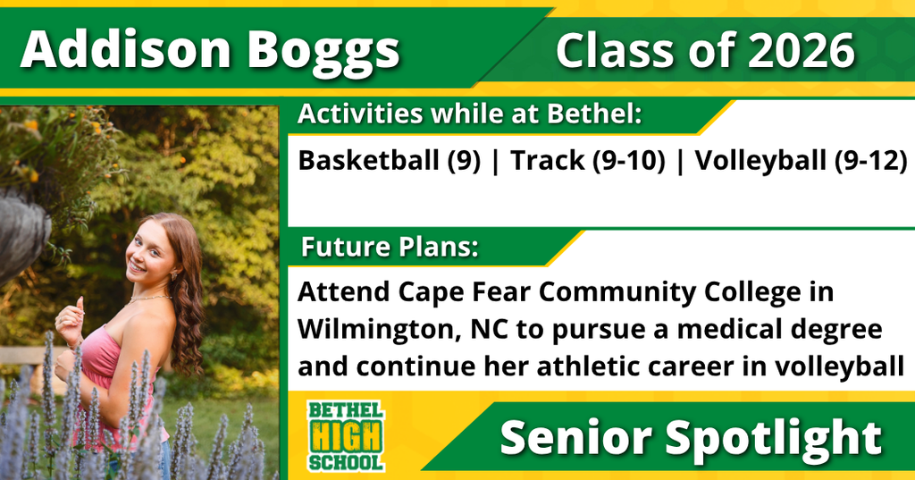 Senior Spotlight - Addison Boggs