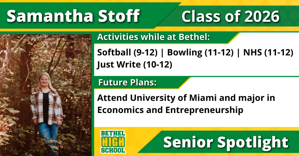 Senior Spotlight - Samantha Stoff