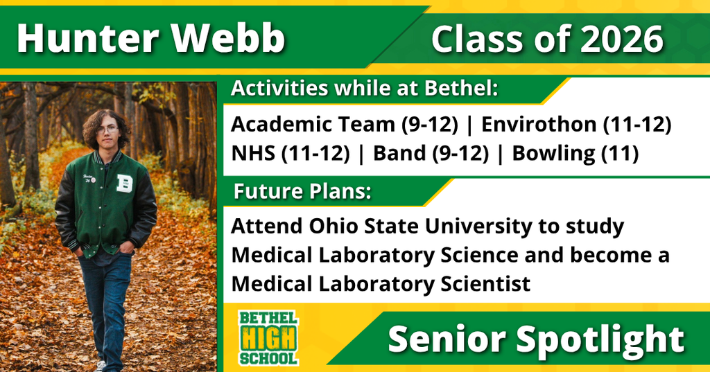 Senior Spotlight - Hunter Webb