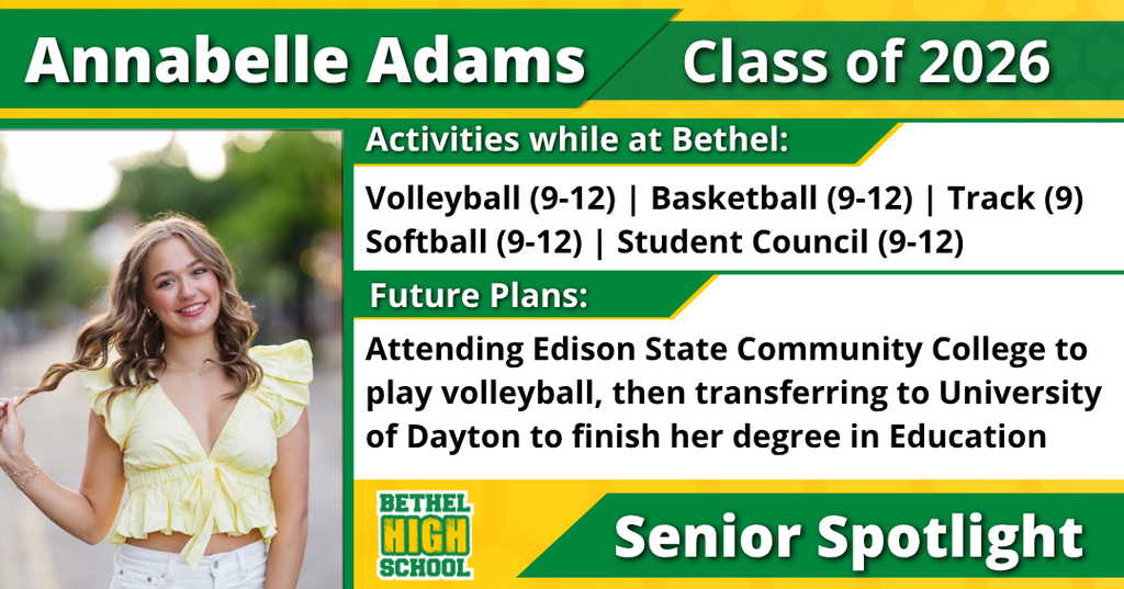 Senior Spotlight - Annabelle Adams