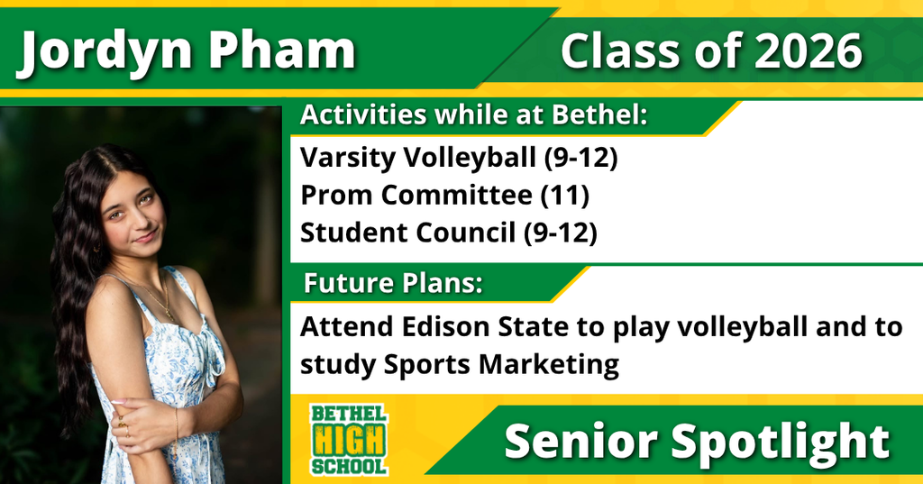 Senior Spotlight - Jordyn Pham