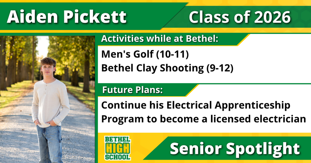 Senior Spotlight - Aiden Pickett
