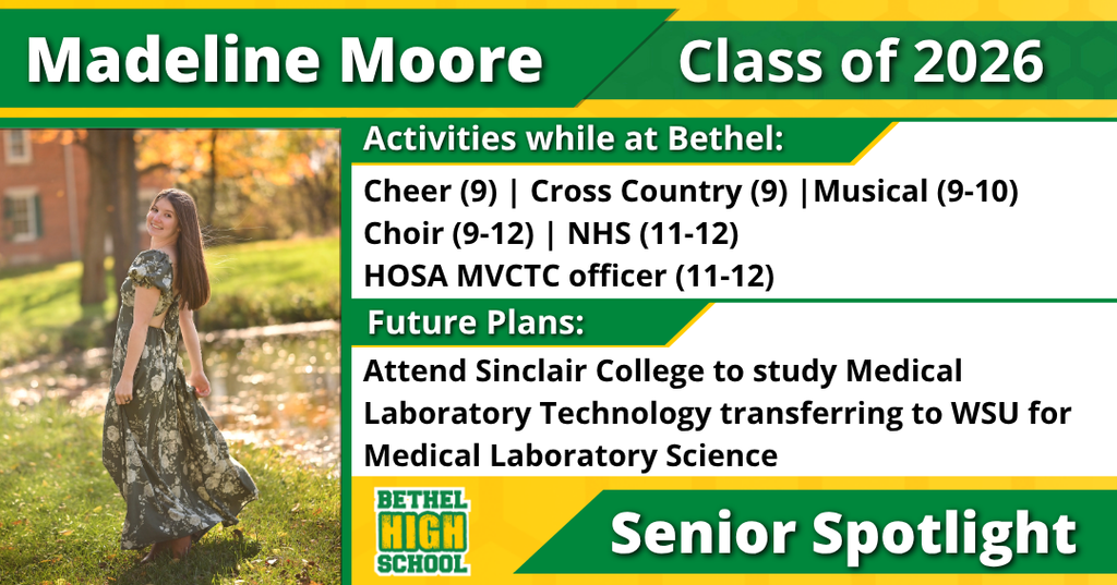 Senior Spotlight - Madeline Moore