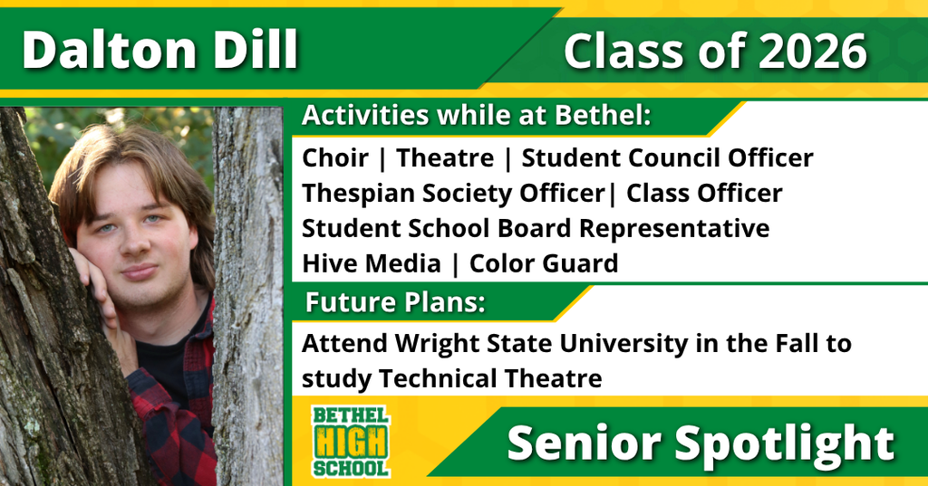 Senior Spotlight - Dalton Dill
