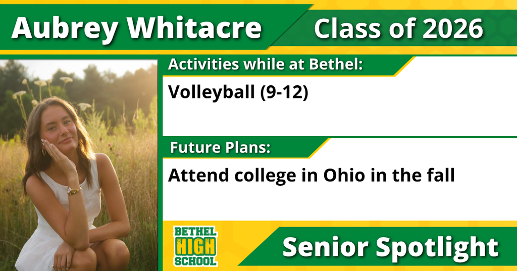 Senior Spotlight - Aubrey Whitacre