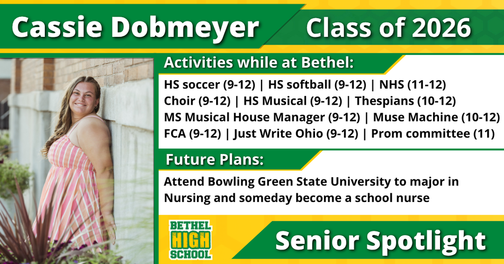 Senior Spotlight - Cassie Dobmeyer