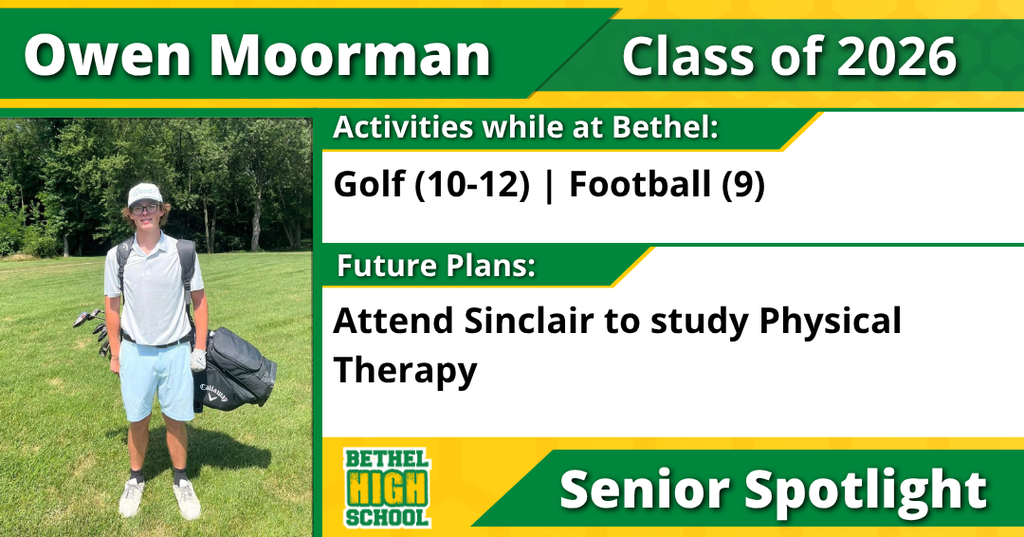 Senior Spotlight - Owen Moorman