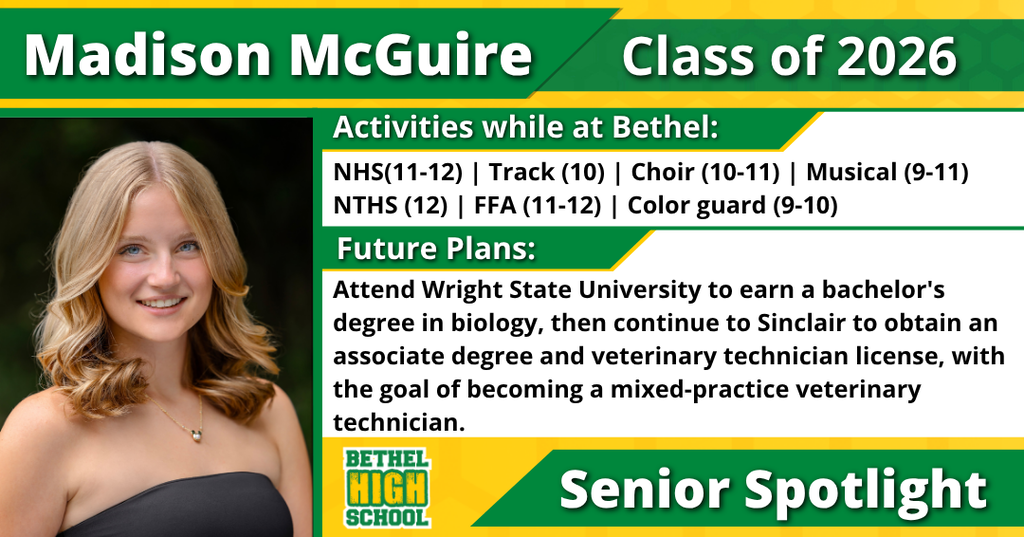 Senior Spotlight - Madison McGuire