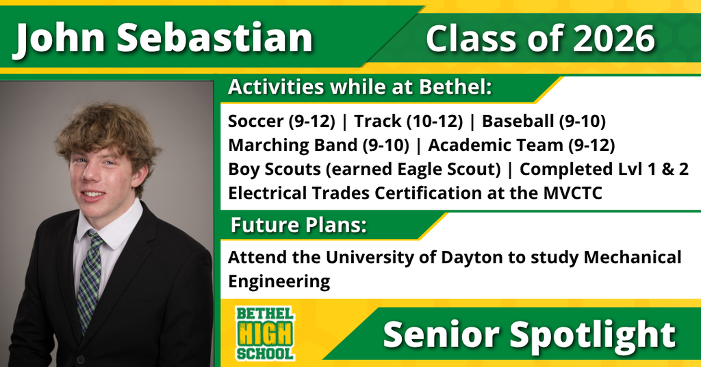 Senior Spotlight - John Sebastian