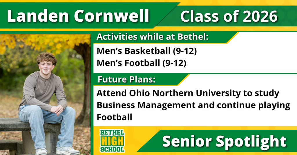 Senior Spotlight - Landen Cornwell