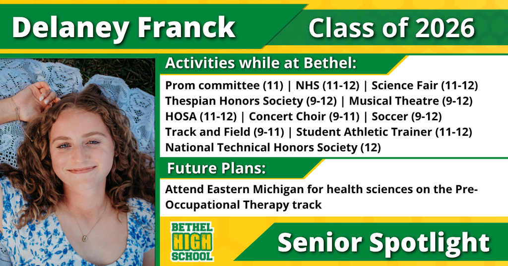 Senior Spotlight - Delaney Franck