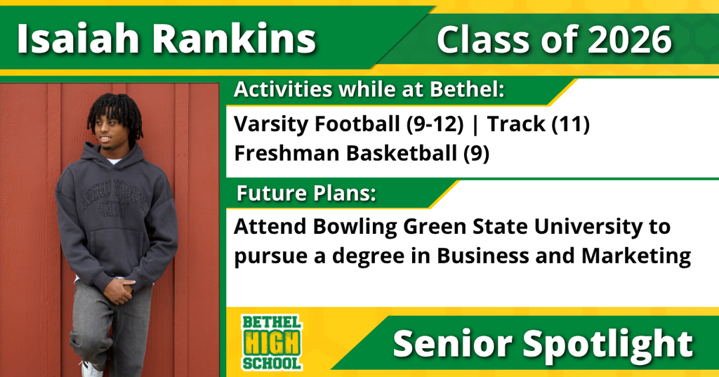 Senior Spotlight - Isaiah Rankins