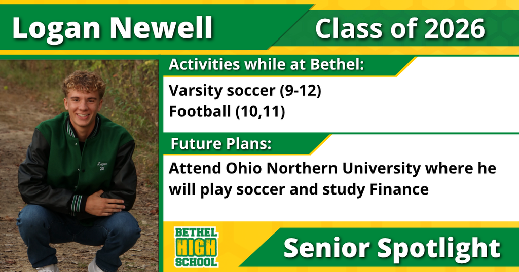 Senior Spotlight - Logan Newell