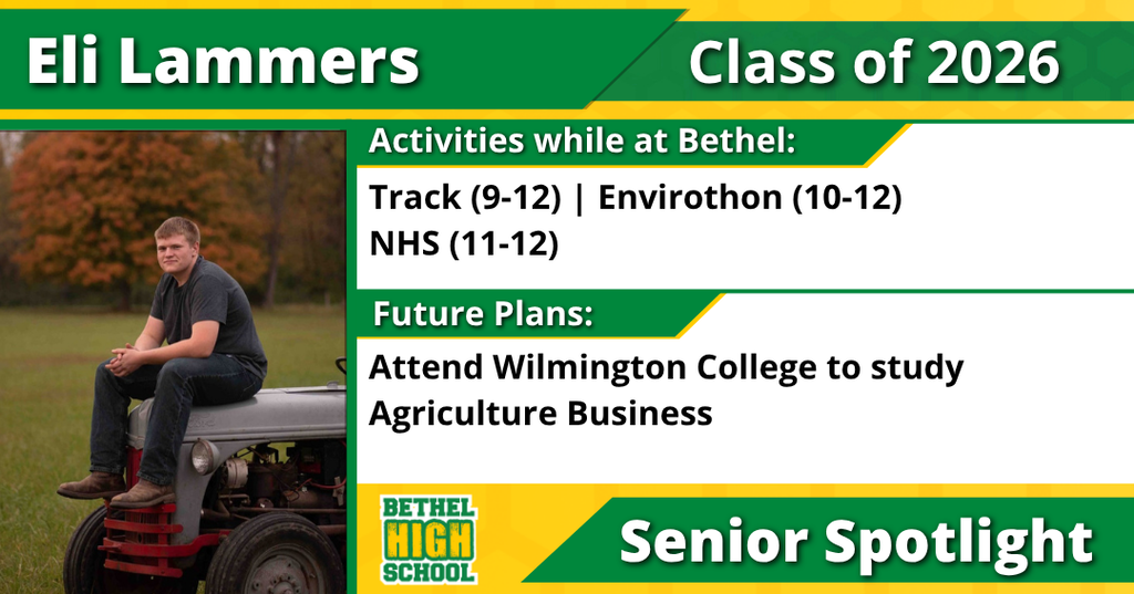 Senior Spotlight - Eli Lammers