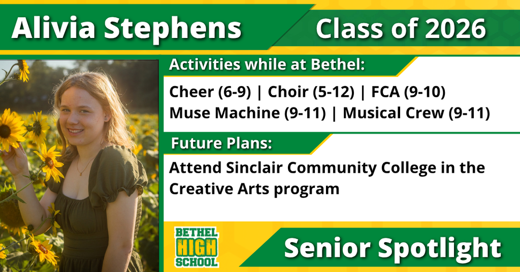 Senior Spotlight - Alivia Stephens
