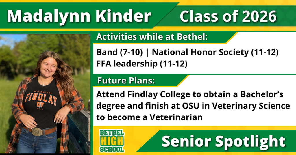 Senior Spotlight - Madalynn Kinder