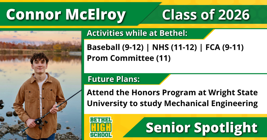 Senior Spotlight - Connor McElroy