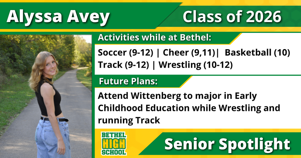 Senior Spotlight - Alyssa Avey