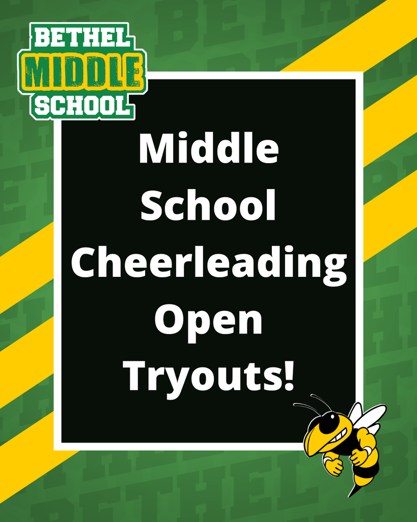 Bethel Middle School Cheerleading Open Tryouts