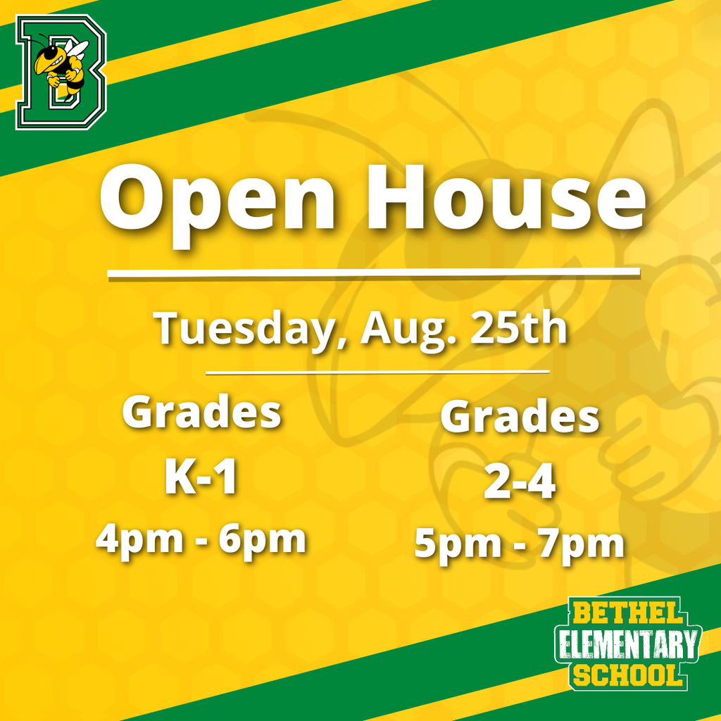 Elementary Open House August 25th