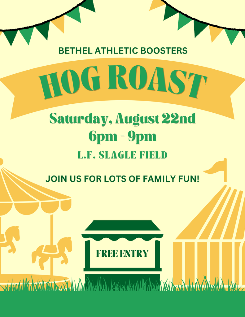 Athletic Boosters Hog Roast on August 22nd from 6pm-9pm | Free Entry