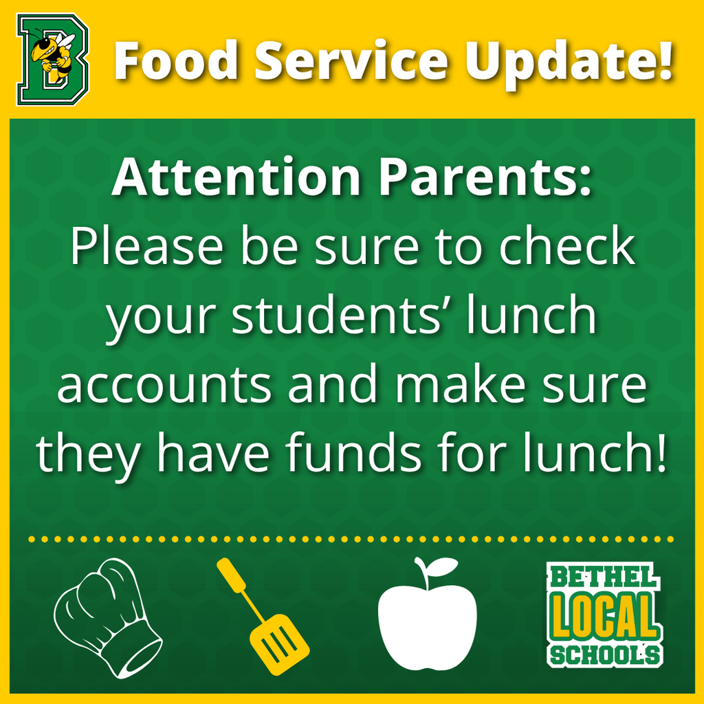 Food Service Update!