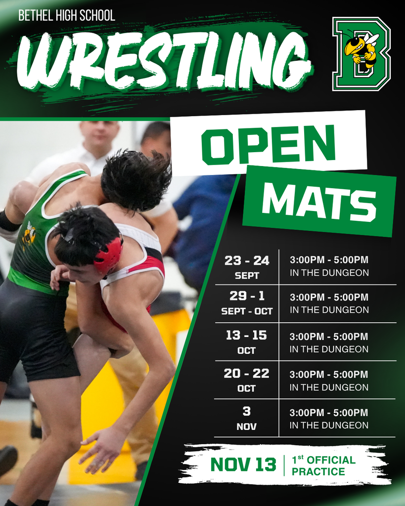 Bethel High School Wrestling Open Mats