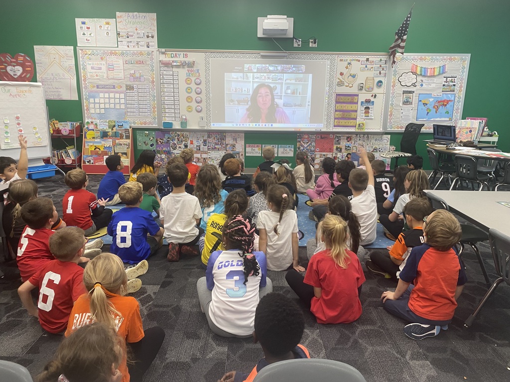 First grader author visit
