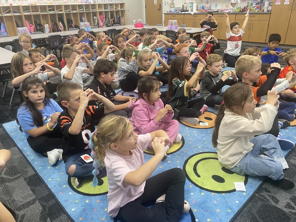 First grader author visit