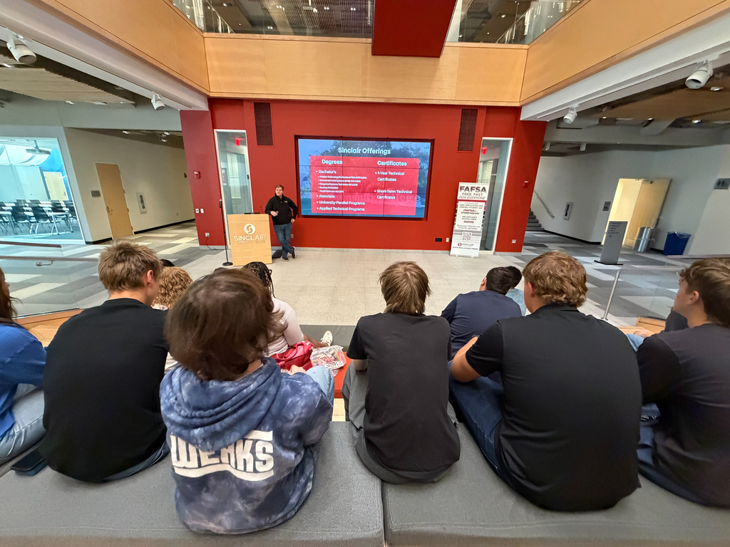 BHS Sinclair Field Trip - Students listening to a presentation by a member of the Sinclair staff